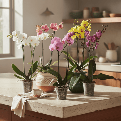 Orquídeas Phalaenopsis de dos Varas