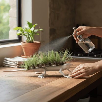 Lagartijas con Tillandsias