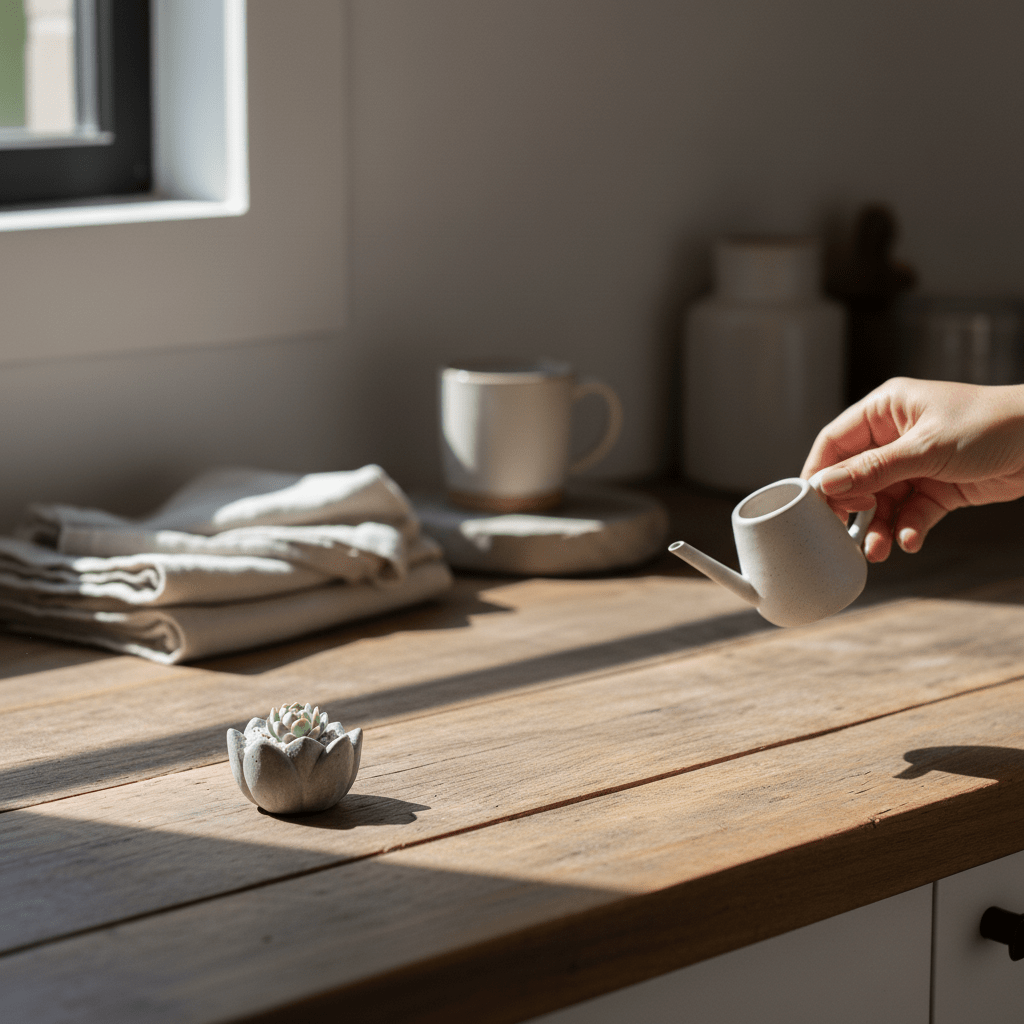 Suculenta con matera "Rosina"