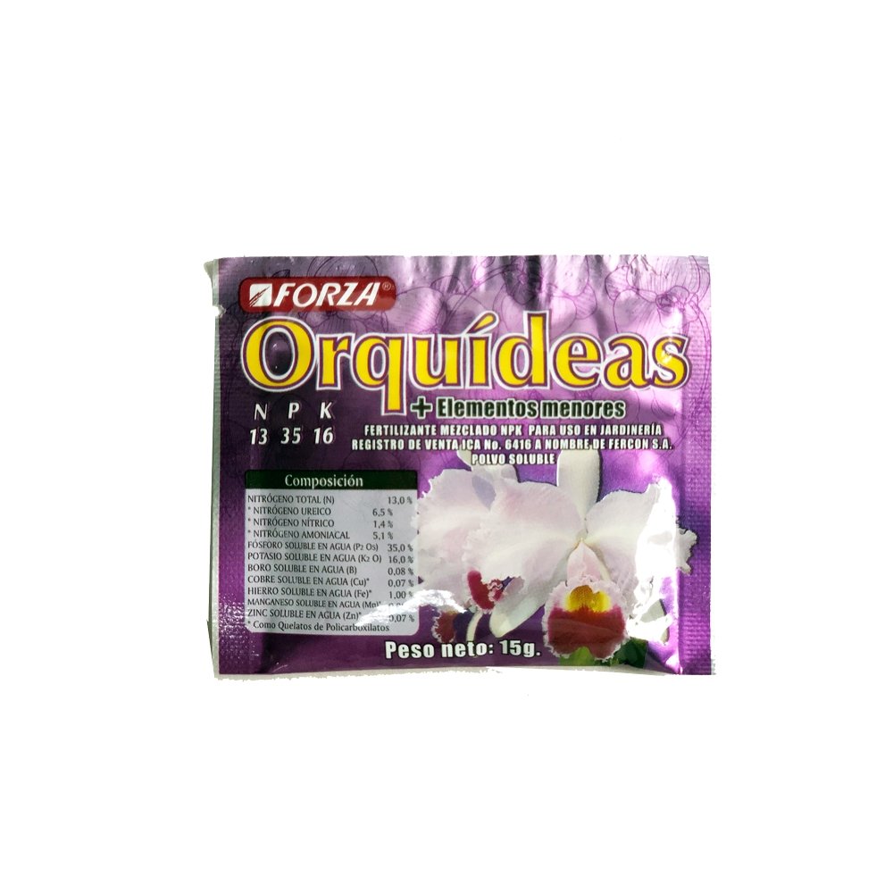 Plano entero de paquete de fertilizante de orquídeas