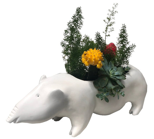 matera Tapir con plantas plano entero