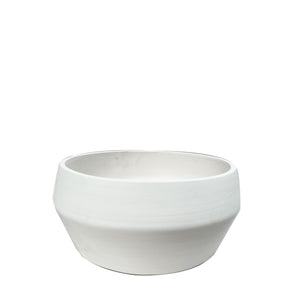 Matera de cerámica blanca plano entero